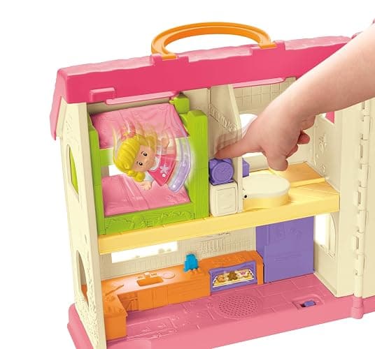Fisher-Price Little People Toddler Toy Surprise & Sounds Home Musical Playhouse with Figures & Accessories for Pretend Play Kids Ages 1+ Years - SIOC/FFP - Home thumbnail 4