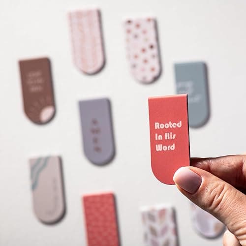 DiverseBee Magnetic Bible Bookmarks - 5 Pack Magnetic Book Marks for Reading Women, Men and Kids, Page Markers, Bible Study Supplies and Christian Gifts, Bible Accessories (Pray) thumbnail 7