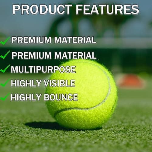 SHYUJAJIE Tennis Balls, 20 Pack Training Tennis Balls,High Elasticity Practice Tennis for Beginner, Exercise Playing Balls for Pet Dog thumbnail 5