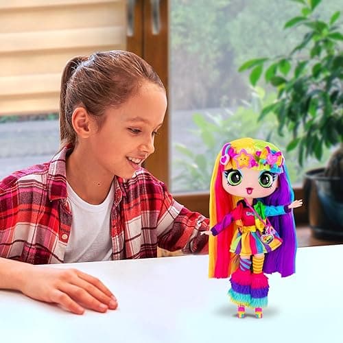 Decora Fashion Girlz 11” Doll – Rainbow Hair, Stickers & Endless Style Fun for Creative Play thumbnail 3