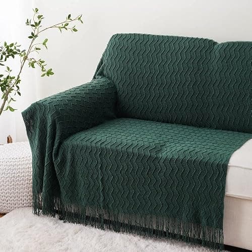 BATTILO HOME Christmas Green Throw Blanket for Couch, Forest Green Throw Blankets, Christmas Decorative Throw Blanket for Sofa Bed, Christmas Decor, 50"x60" thumbnail 8