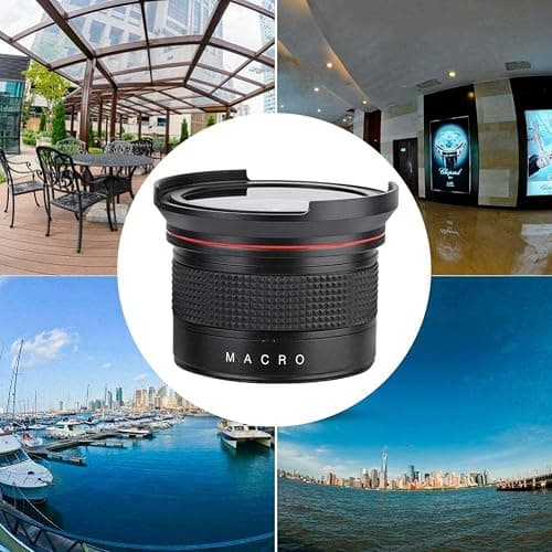 Yoidesu 58MM 0.35x Fisheye Wide Angle Lens, Super Fisheye with Lens Cover for SLR DSLR Camera thumbnail 7