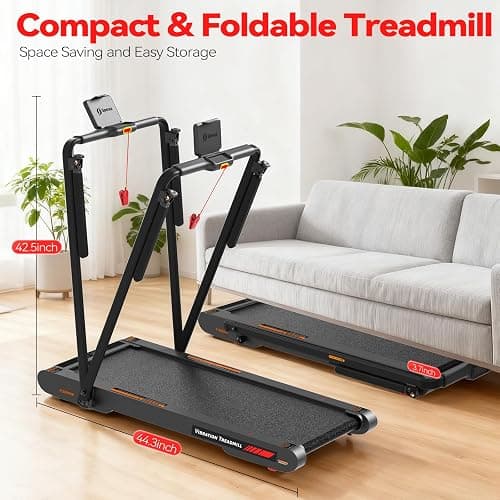 Sperax Walking Treadmill Pad with APP, 3 in 1 Under Desk Treadmill, 400W Low Noise Walking Vibration Pad with Remote Control,Portable Treadmills for Home Office thumbnail 7
