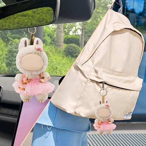 Clothes for labbuu Dolls - Cute Outfit for 6 3/4 Inch (17cm) labbuu Accessories, 2-Piece Doll Clothes Pink (Doll Not Included) - Perfect for Collectors and Dress-Up thumbnail 2