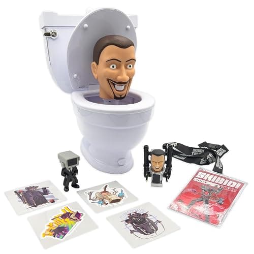 SKIBIDI Toilet Mystery Toilet Mystery Toilet with Surprise Toys to Discover Inside, Officially Licensed Toilet Merch thumbnail 7