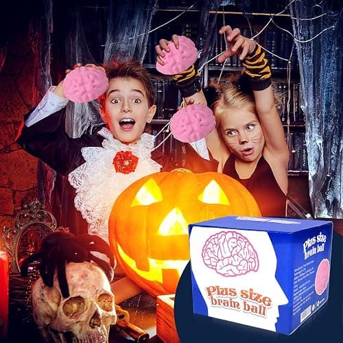 YIQUDUO Plus Size Large Brain Squishy Squeeze Ball Giant Jumbo Big Brain Ball Stress Relief Toy, Fun Toy for Party Favors thumbnail 4
