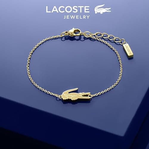 Lacoste Crocodile Chain Bracelet for Women - Stainless Steel Jewelry, Adjustable - Chic Collection, Fashion Accessory - Gift for Her thumbnail 4