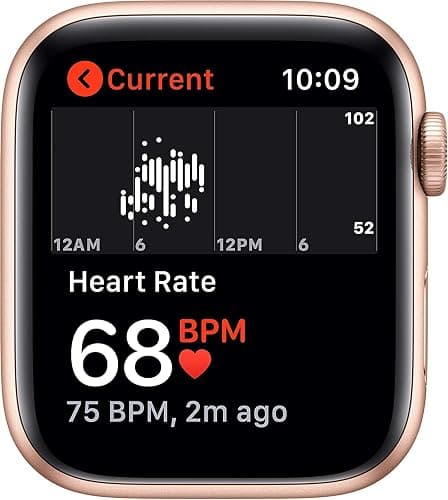 Apple Watch SE (GPS + Cellular, 40mm) - Gold Aluminum Case with Pink Sand Sport Band (Renewed) thumbnail 4