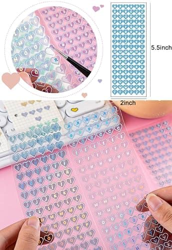 25 Sheets Cute Laser Deco Stickers Set, Decor Kpop Stickers. for Photocards, Headphones, Water Bottle, Phones, laptops, Planner thumbnail 4