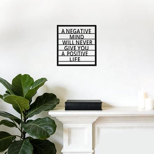 Metal Wall Sign with Empowering Message for Teen Boys Room | Industrial Style Motivational Decor | Powder-Coated Iron | Lightweight with Pre Drilled Holes Rust Resistant Iron thumbnail 5