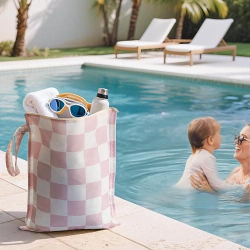 RelaxScene Wet Bag for Swimsuit - 2 Pack Waterproof Wet Dry Bag for Clothes - Baby Diaper Bag - Travel Laundry Daycare Bags - Baby Beach Essentials - Bogg Bag Accessories thumbnail 4