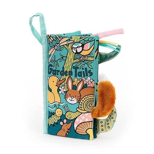 Jellycat Garden Tails: A Soft Activity Baby Book Children's Book - Baby Gift - Image 1