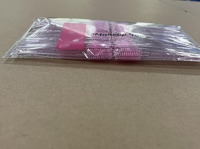 G2PLUS 100 PCS Disposable Eyelash Brushes Spoolies: Pink Crystal Mascara Wands Applicator for Eyelash Extensions thumbnail 10