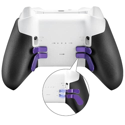 Accessories for Xbox One Elite Series 2 Controller(Model 1797), Metal Thumbsticks Paddles Joysticks Replacement Parts Kits Compatible with Xbox Elite Wireless Controller Series 2 Core(Purple) thumbnail 4