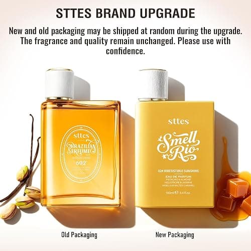 Sttes Perfume 602# (Irresistible Sunshine) - Eau de Perfume 100ml (3.4fl oz) Vanilla Gourmet Tune (Caramel Vanilla Flavor) thumbnail 4