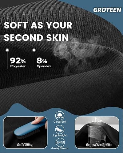 GROTEEN 3 Pack High Waisted Leggings for Women - Butt Lifting Soft Tummy Control Workout Yoga Pants for Gym Running Tights thumbnail 4