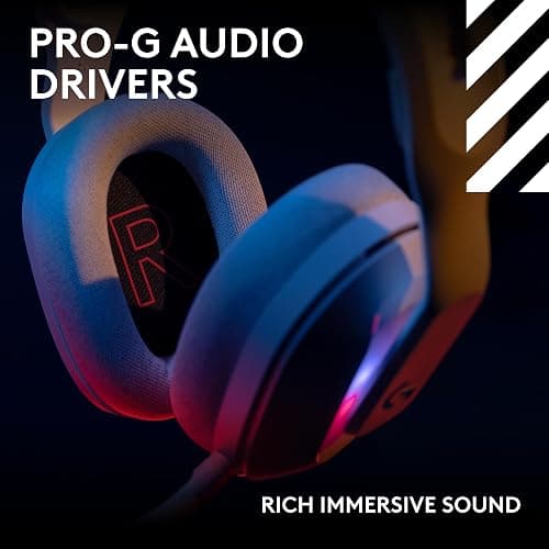 Logitech G Astro A20 X Lightspeed Wireless Gaming Headset for PS5, Xbox, Switch, PC with 2-System PLAYSYNC Audio, Bluetooth, LIGHTSYNC RGB, and 48 kHz Boom Mic - White thumbnail 8