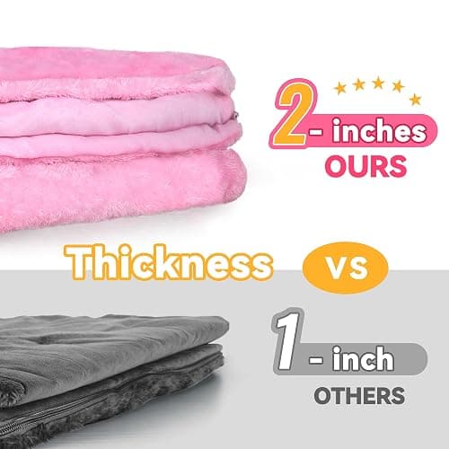 iPlay, iLearn Kids Unicorn Sleeping Bag, Toddler Girl Nap Mat, Plush Animal Slumber Bag 2 In 1 Pink Pillow Daycare Preschool Kindergarten Birthday Gift Travel Sleepover 3 4 5 6 7 8 10 12 Yr Child Teen thumbnail 4