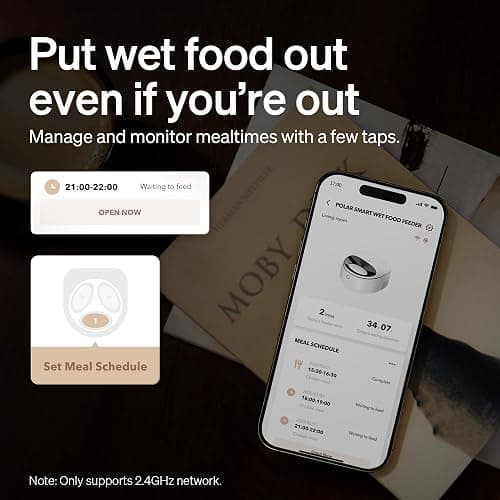 PETLIBRO Automatic Cat Feeder Wet Food with Stainless Steel Bowl, Refrigerated Auto Cat Feeder with Semiconductor Cooling, 3 Fresh Meals for 3 Days, App-Controlled Pet Food Dispenser, Easy to Clean thumbnail 4