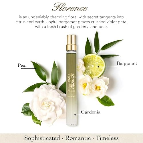 Tocca Florence Women's Perfume Travel Spray, 0.34 oz (10 ml) | Classic Floral, Bergamot, Pear, Gardenia Fragrance thumbnail 4