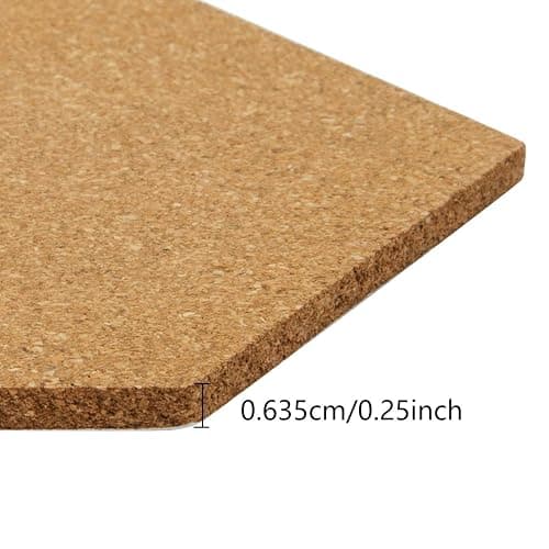 HBlife Hexagon Cork Board Tiles 10 Pack Self-Adhesive Corkboards for Wall Pin Board Decorative Bulletin Board for Office Home Kitchen with 50 Multi-Color Push Pins thumbnail 4
