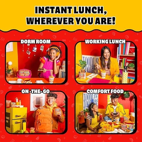 Maruchan Instant Lunch Ramen Noodles, Hot & Spicy Beef Flavor – Japanese-Style Instant Noodle Soup, Easy Meal Ready in 3 Minutes – 2.25 Oz. (12 Pack) thumbnail 7