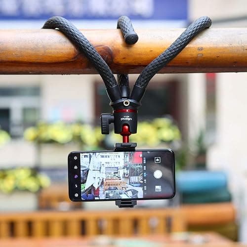 ULANZI Camera Tripod, Mini Flexible Stand w Hidden Phone Holder w Cold Shoe Mount, 1/4'' Screw f Magic Arm, Universal f iPhone 17 16 15 14 Pro Max XS Max X Samsung Canon Nikon Sony DJ Pocket 3 Cameras thumbnail 7