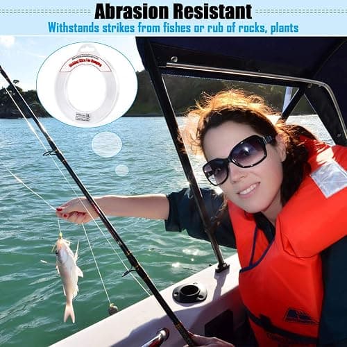 Clear Fishing Wire, Acejoz 656FT Fishing Line Clear Invisible Hanging Wire Strong Nylon String Supports 40 Pounds for Balloon Garland Hanging Decorations thumbnail 7