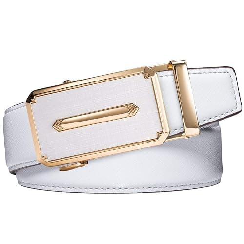 Dubulle Designer Mens Belts, Sliding Automatic Buckle Ratchet Dress Belt TOP Genuine Leather Strap Gifts thumbnail 2