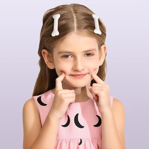 YGDZ 6PCS Bone Hair Clips, Emo Hair Pins, Cutecore Accessories for Women Girls, White Dog Hair Clips for Halloween Costume, Cosplay Party thumbnail 4