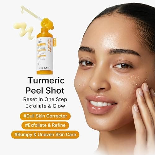 medicube Peel Shot with Turmeric | Reset in One Step | Gentle Exfoliating Serum with BHA, LHA & PHA for Dead Skin Cells, Blackheads & Excess Sebum | For Dull, Rough & Troubled Skin | 2.7 fl.oz thumbnail 2