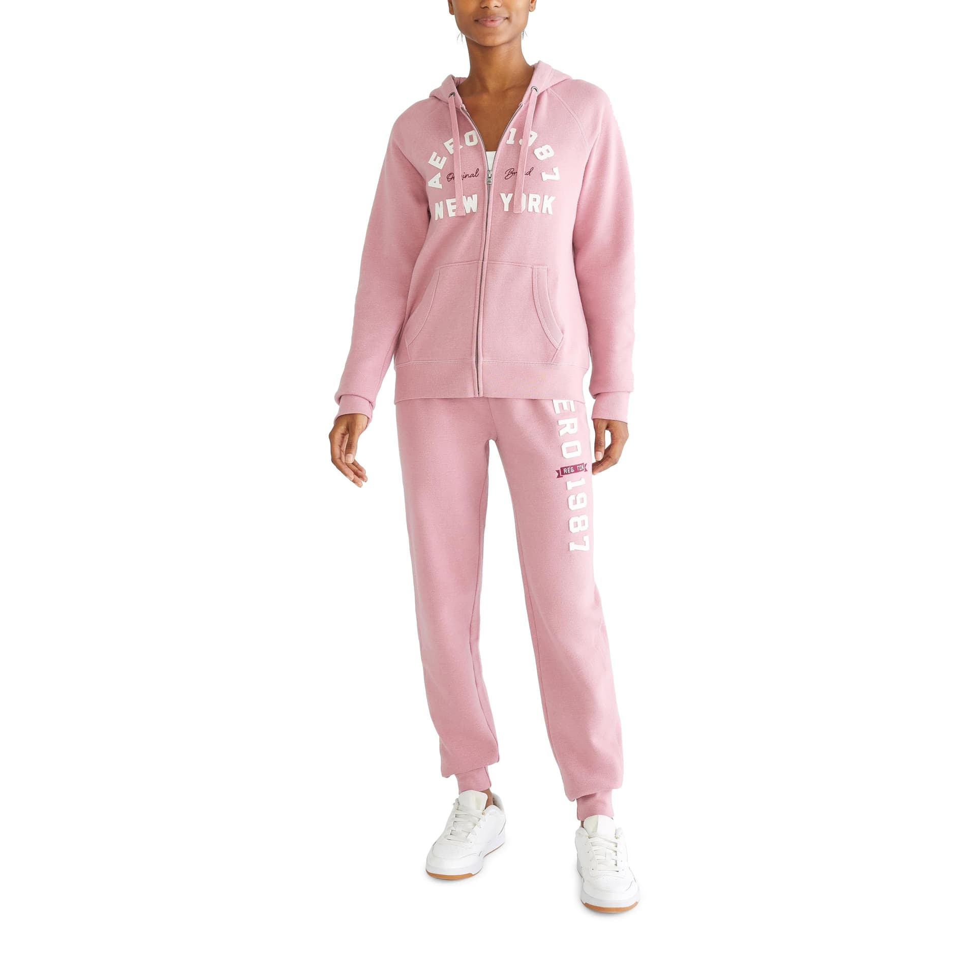 Aeropostale Logo Full Zip Hoodie- Arches- New York Sudadera con Capucha Mujer thumbnail 5