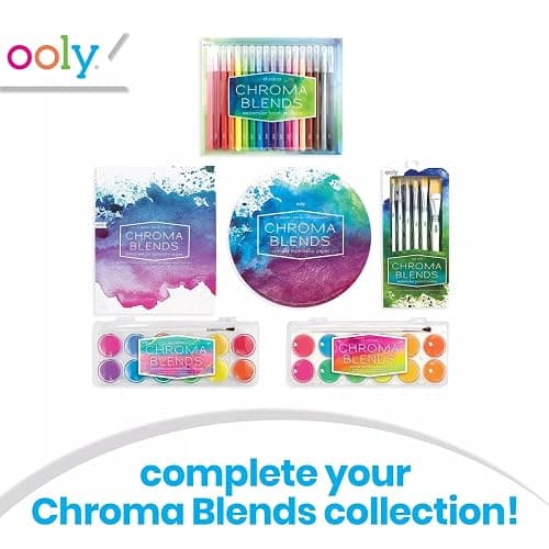 Ooly Chroma Blends Watercolor Brush Markers, Pens for Writing & Hand Lettering, School Supplies - Set of 18 thumbnail 5