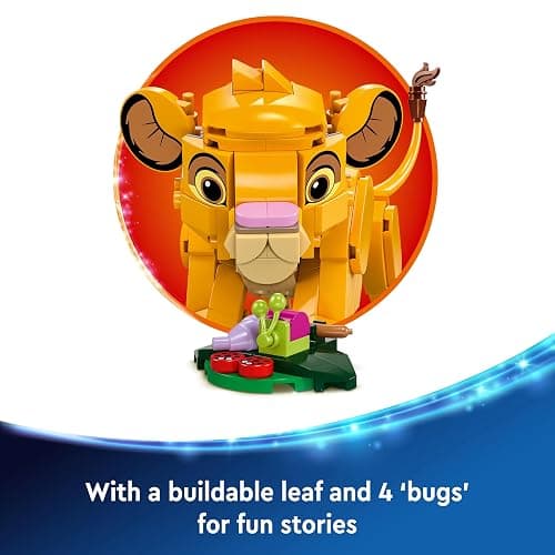 LEGO ǀ Disney Simba the Lion King Cub Building Toy for 6 Plus Year Old Girls & Boys, Construction Figure Playset, 1994 Movie Memorabilia Set, 30th Idea for Kids 43243 thumbnail 6