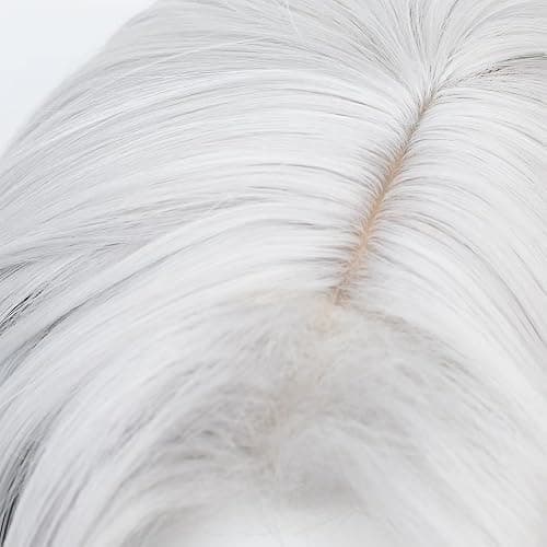 XiongXiongLe Boothill Cosplay Wig Honkai Star Rail Long Straight Silver White Black Roleplay Costume Wigs for Adult Women Cos Anime Game Party Halloween Christmas Comic(Boothill) - Boothill thumbnail 4