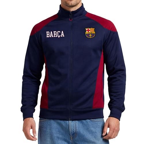 Icon Sports Officially Licensed FC Barcelona Soccer Track Jacket - Unisex Adult - Image 1