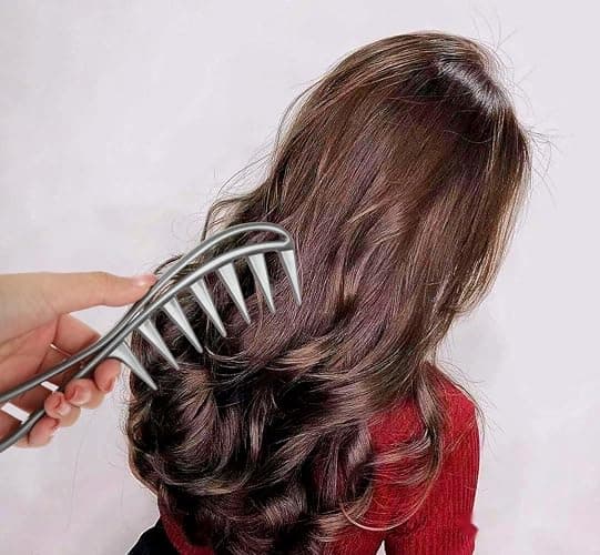Dladhict 2Pcs Wide Tooth Comb for Wet Curly Wavy Thick Long Hair - Premium Plastic Grip for Wigs, Barber Salon - Large Shark Teeth Anti-Static Hair Combs for Men Women (Black, Grey) thumbnail 3