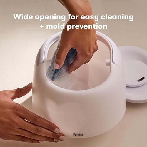 Frida Baby 3-in-1 Cool Mist Humidifier for Large Rooms, Top Fill Humidifier for Bedroom, Allergy Relief, 60 Hour Runtime + Nightlight, Auto Shut-Off, Quiet, Carry Handle, Essential Oil Diffuser thumbnail 5