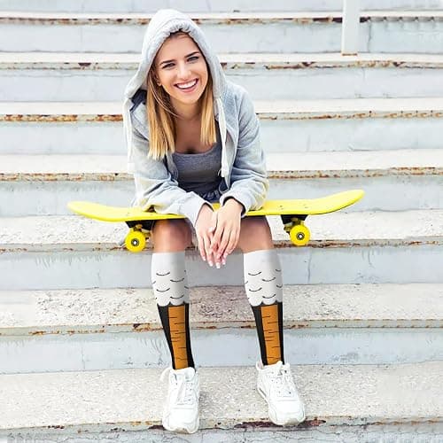 Junely Compression Socks for Women Knee High Socks for Running Athletic Nurses Work Support Travel Flight Sports thumbnail 3