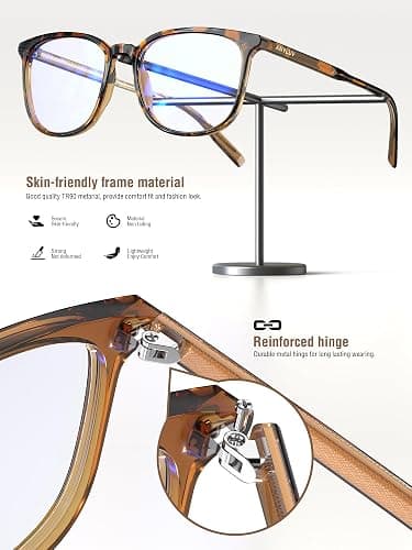 ANYLUV Blue Light Glasses for Woman Men, Womens Blue Light Blocking Glasses Computer Glasses Anti Eyestrain thumbnail 7