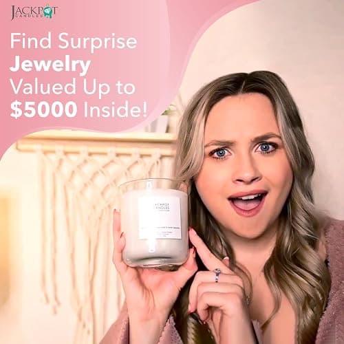 Jackpot Candles Birthday Cake Candle with Ring Inside (Surprise Jewelry Valued at $15 to $5,000) Ring Size 7 thumbnail 3
