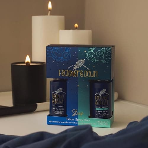Feather & Down Pillow Spray Duo Gift Set (50ml Sweet Dreams Pillow Spray & 50ml Breathe Well Pillow Spray) - The Perfect Sleep Gift. Cruelty Free. Vegan Friendly. thumbnail 5