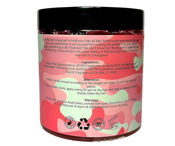 Combat Gel extreme hold hair gel (500 ML, Strawberry) - Strawberry - 16.91 Fl Oz (Pack of 1) thumbnail 2