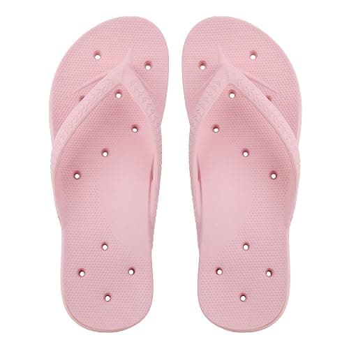 YoveGxlthrea Shower Shoes for Men and Women Arch Support Flip Flops Holes Orthotic Thong Slipper for Beach Pool Bath Gym College Dorm Non-Slip Quickly Dry Sandals thumbnail 6