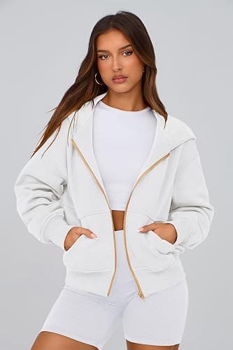 PRETTYGARDEN Hoodies for Women Sweatshirt Zip Up Hoodie Fall Fashion 2025 Trendy Long Sleeve Jackets Winter Clothing Outfits thumbnail 5