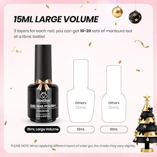 Beetles French Gel Polish Set - White Nude Pink Gel Nail Polish Soak Off UV LED French Tip Manicure with 2 French Manicure Nail Art Sticker Sheets, Classic French Nail Kit for DIY at Home or Salon thumbnail 7