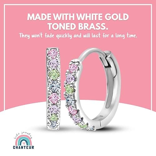Hypoallergenic Huggie Earrings for Girls & Women - Small Hoop Design, Perfect for Teens & Kids thumbnail 6