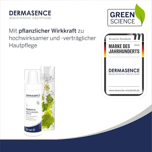 DERMASENCE Seborra Hautklärendes Serum, 30 ml – Nachtpflege für unreine Haut, reduziert Pickel, beruhigt sichtbar, leicht kühlend, fettet nicht, zieht schnell ein, vegan, für fettige Haut geeignet thumbnail 2