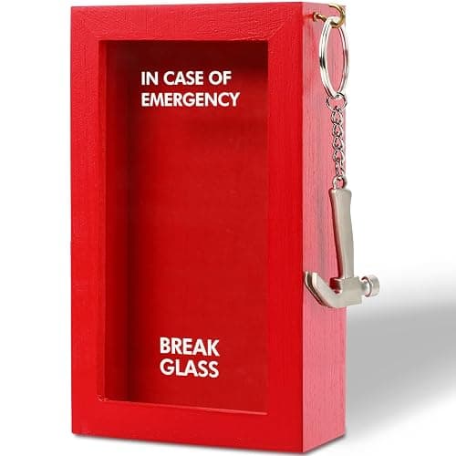 JULEASEL Funny Gift Emergency Box w/Hammer, Break in Case of Emergency Box, Personalized Prank Gag Gift for Birthday Holiday, Funny Desk Decor, White Elephant Gift for Friend Coworker Family thumbnail 4