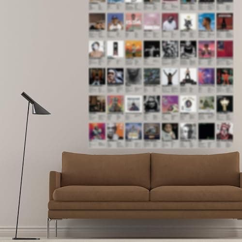 Retro Hip Hop Rappers Wall Collage Kit Prints for Bed Room Decor, 4x6 Inch Music Album Cover Posters Prints 50Pcs for Teens, Gifts for Rapper Fans thumbnail 2